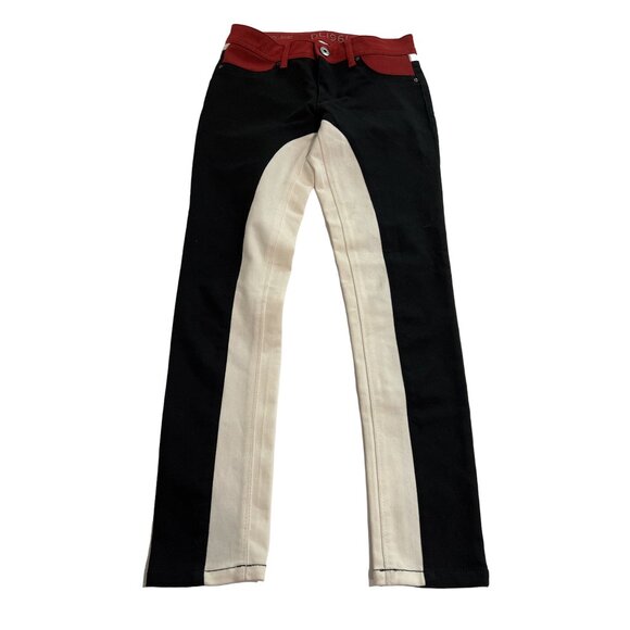 DL1961 Pants - DL1961 Emma Skinny Jeans in Black White Red